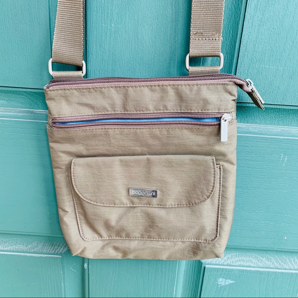 Brown crossbody bagallini purse